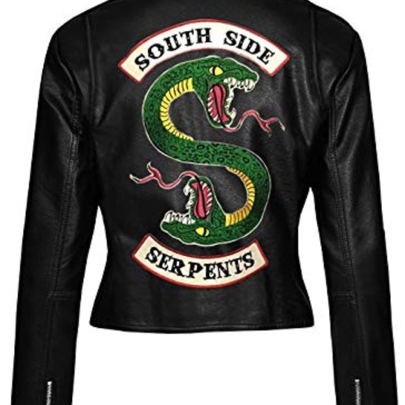 Halloween Women Serpents REAL Leather Jacket - Picture 4 of 4